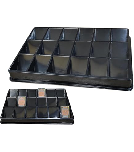 Amazon.co.jp: Geetery カード仕分けトレイ ブラック 積み重ね可能